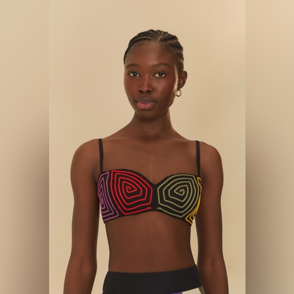 🍃Farm Rio Embroidered Cornelio Top - Picture 2 of 5